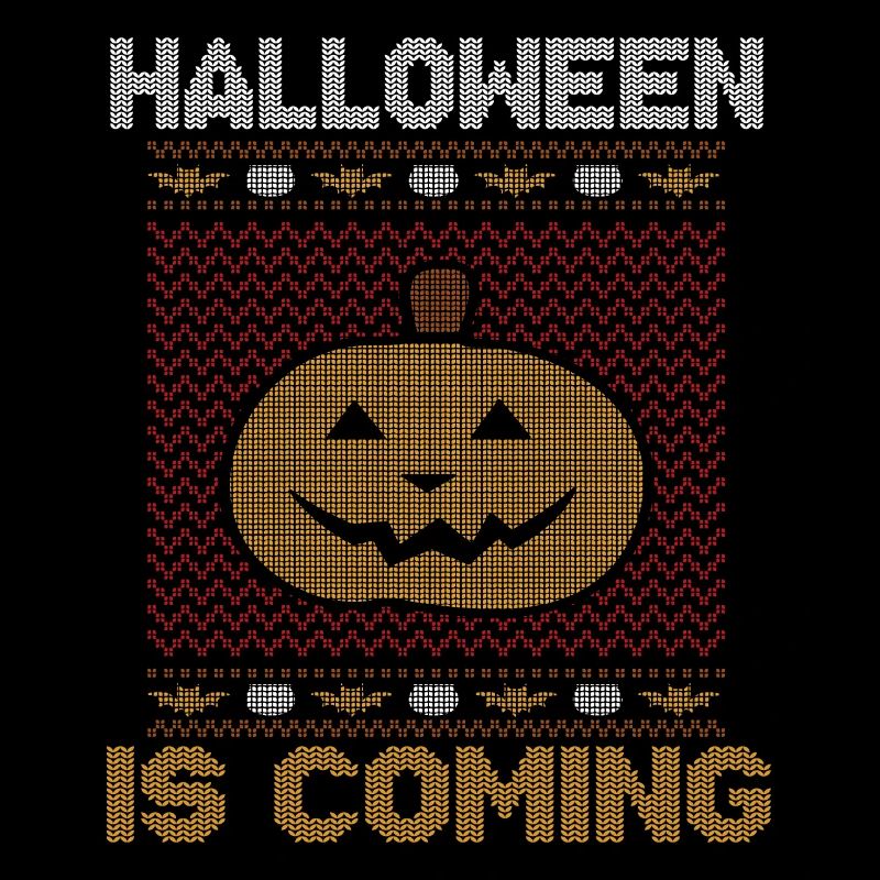 Stitch Pattern Pumpkin Creature Coming Halloween