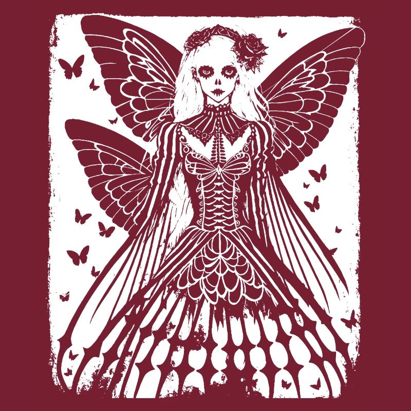 Fairycore Ästhetik Skelett Fee Goth Gothic G