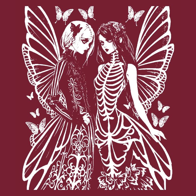 Fairycore Esthétique Squelette Fée Goth Gothique G