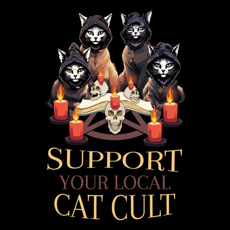 Local Cat Cult Occult Satanic Pastel Gothic