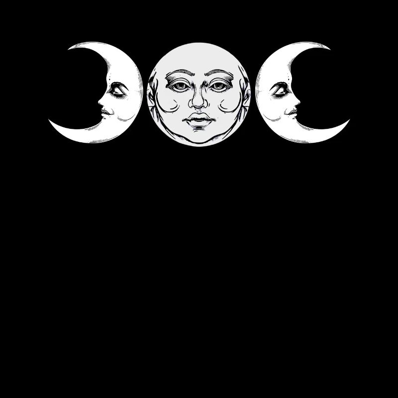 Ostara Mondphasen Mystische Kunst Design