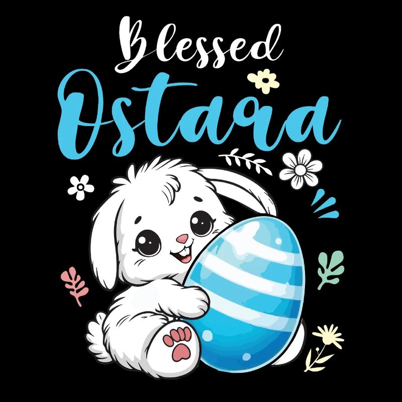 Ostara Bunny with Egg Motif