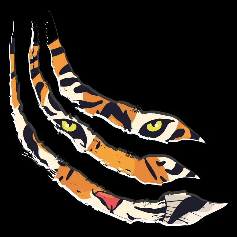 Tiger Kralle Tigermuster Krallen Geschenkidee
