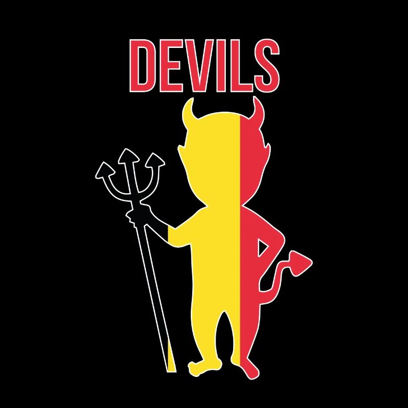 Devil trident Belgique symbole cadeau
