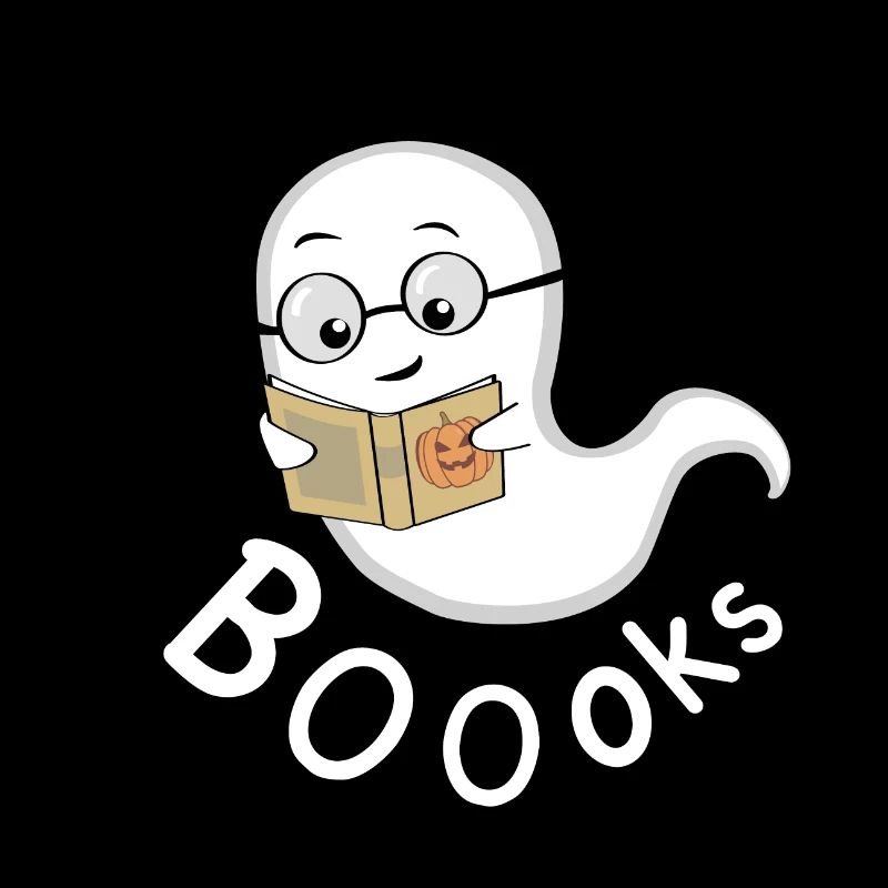 Geist Boo Halloween Buch Bücherwurm