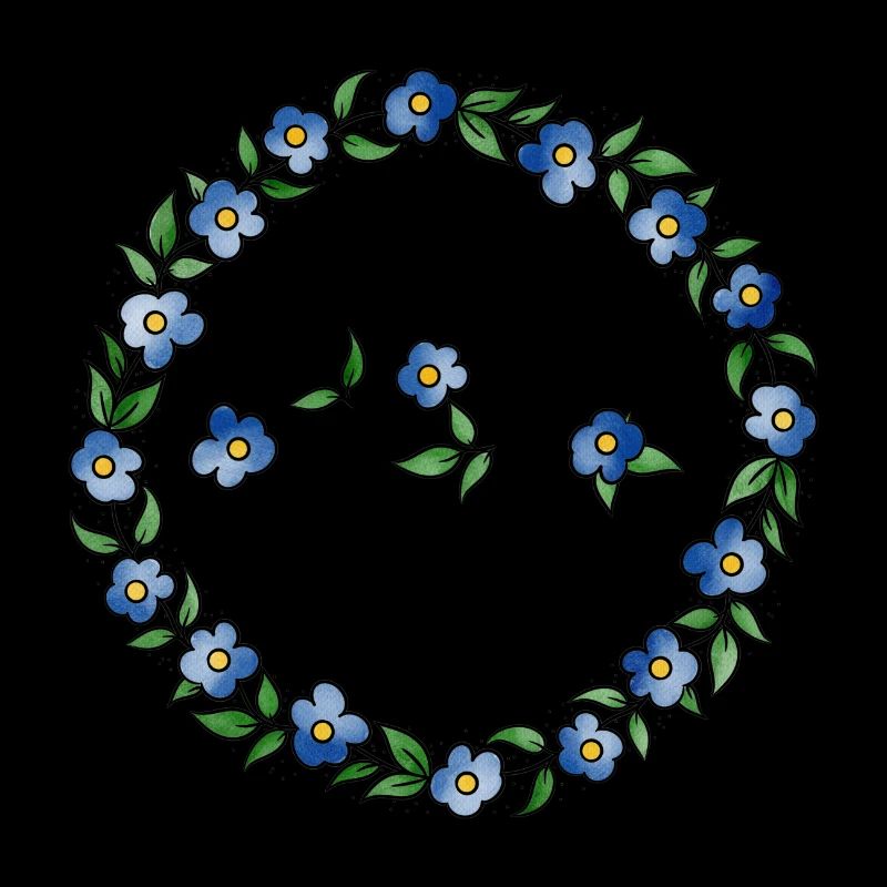 HSP - highly sensitive person forget-me-not frame