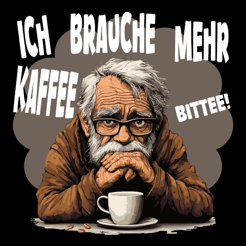 Old man needs more coffee