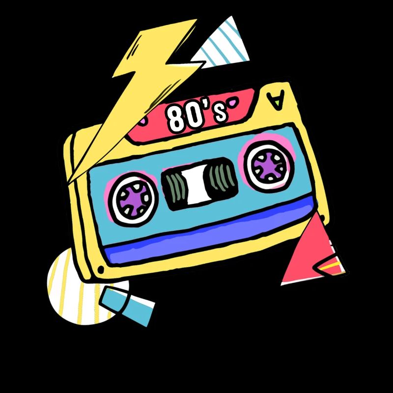 Cassette Music 80s Gift Pop Style