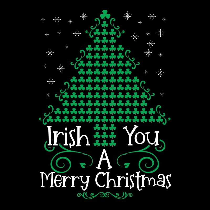 Ein irisches Weihnachtsfest wird gewünscht