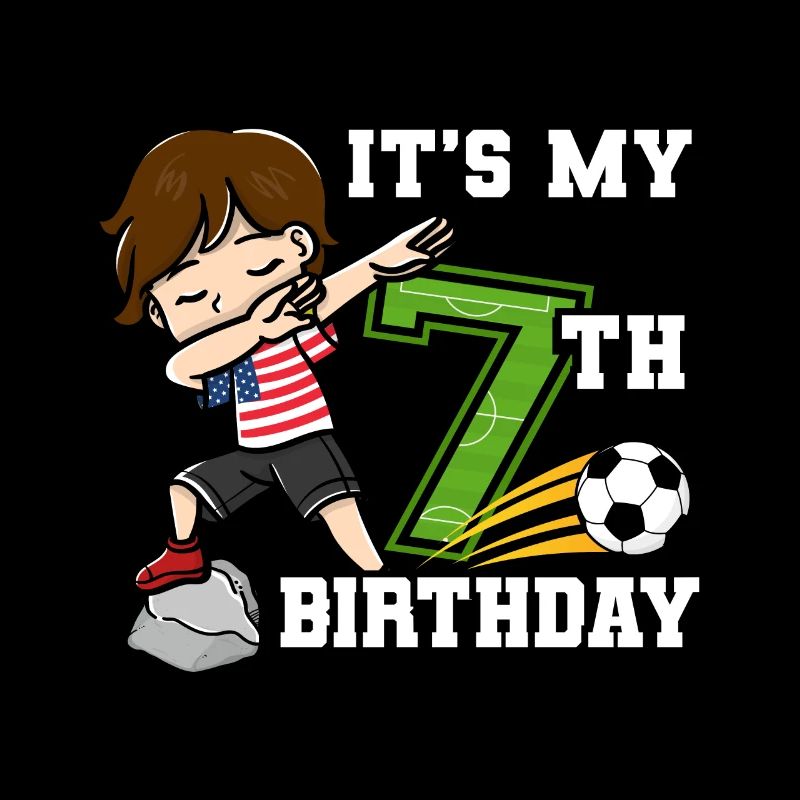 Fußballer Junge Ich bin schon 7th Geburtstag