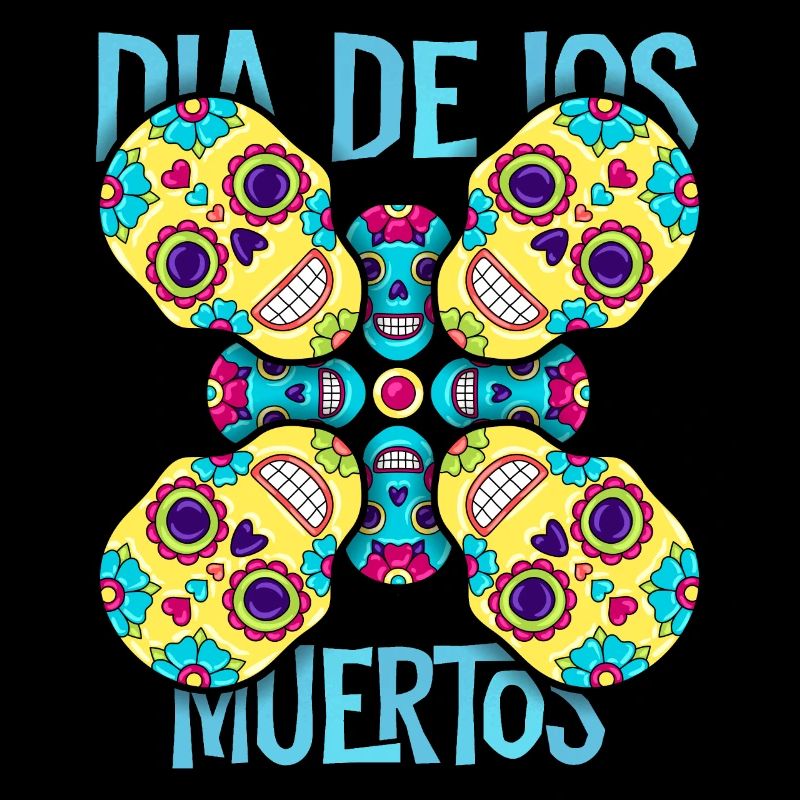 Dia-De-Los-Muertos, Sugar-Skull, Skull, Skull