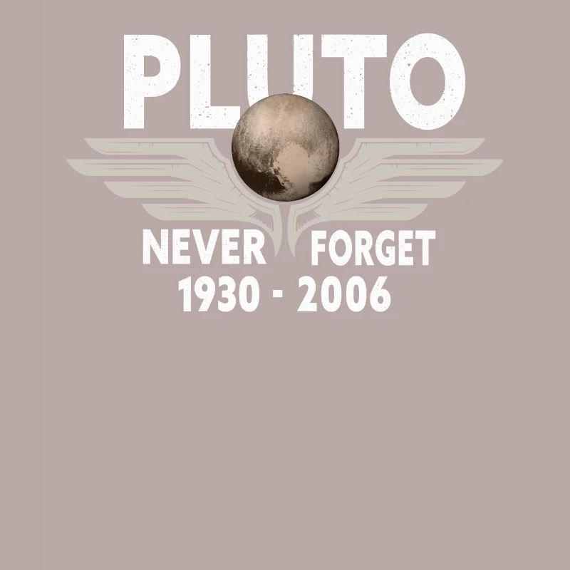 Never Forget Pluto Design Retro Style Funny Space