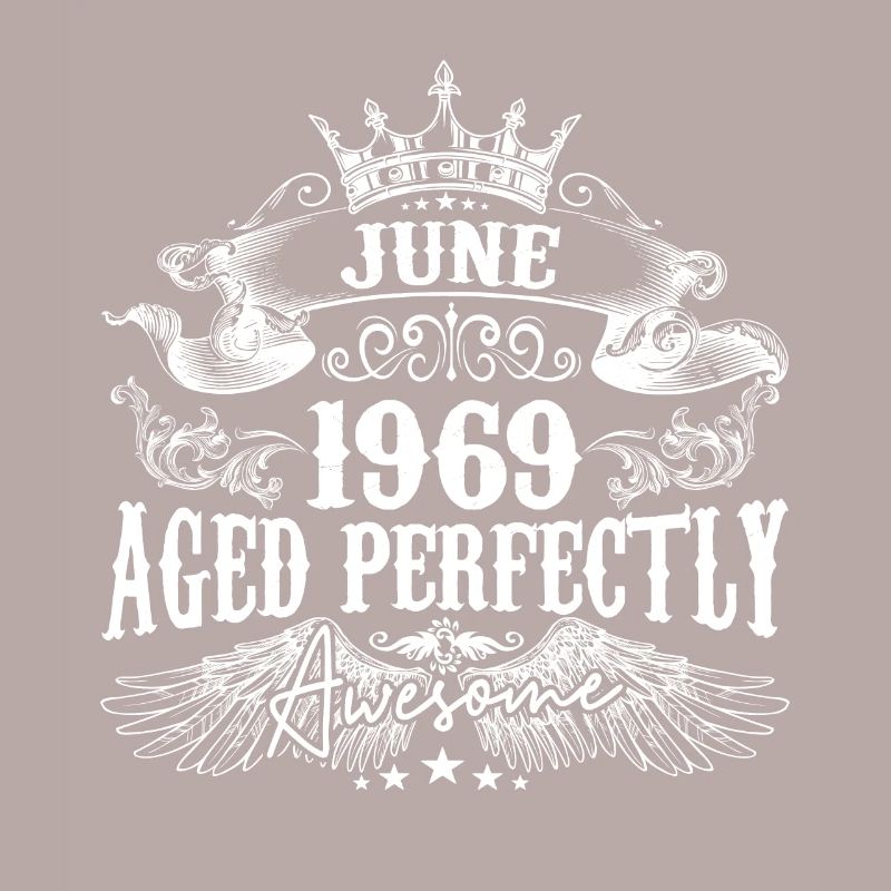 1969| Juni 1969 Geburtstag Perfekt gealtert