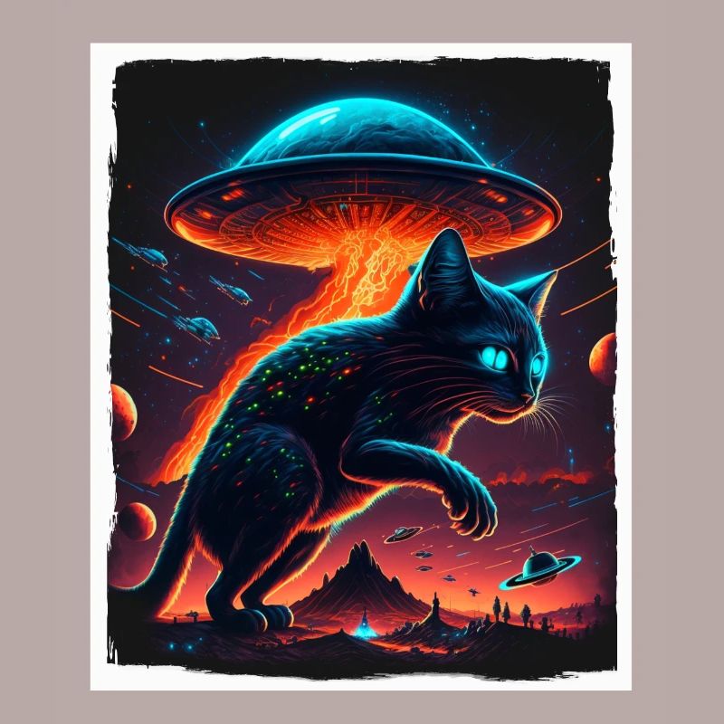 Cat Kitten Space Alien Planet Astronaut