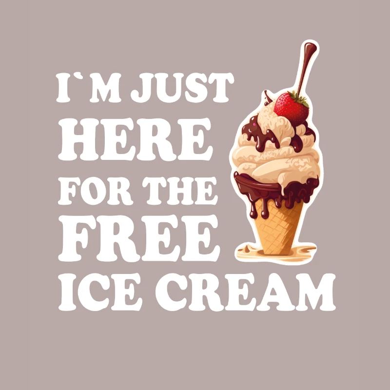 Eis Eiscreme Soft Eis Ich bin wegen dem Eis hier