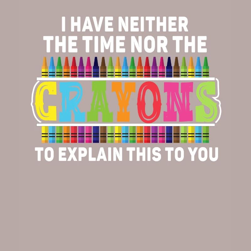 Ich habe nicht die Zeit oder die Buntstifte