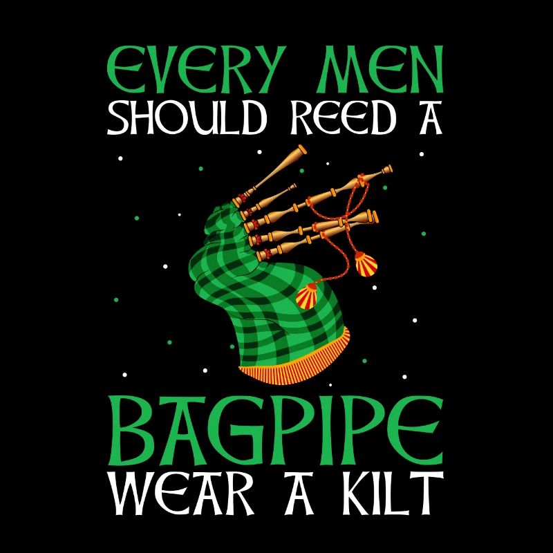Bagpipe design for Scotland pride and bagpipes