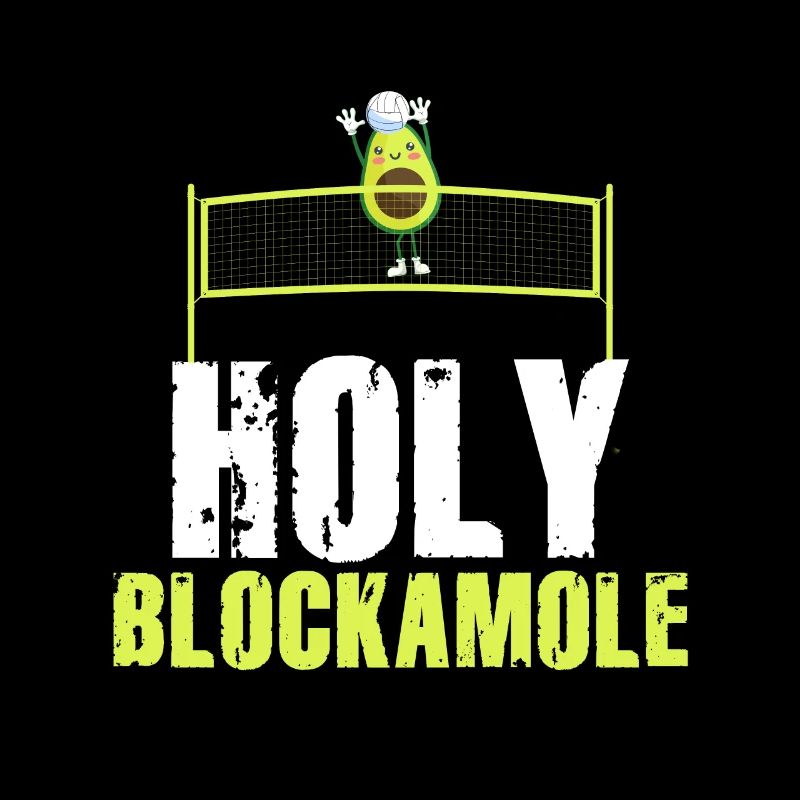 Holy Blockamole Volleyball Avocado