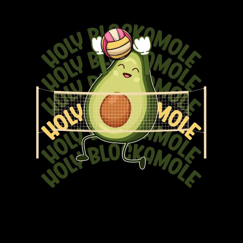 Holy Blockamole Volleyball Avocado