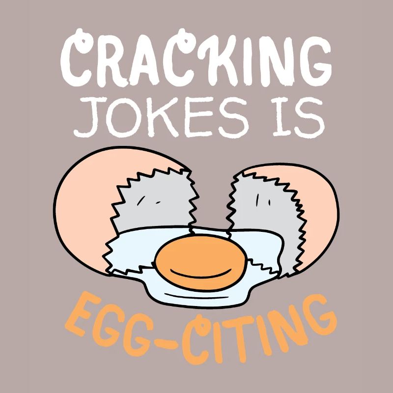 Ei, Eier, lustiger Spruch, Pun Egg-citing Witz