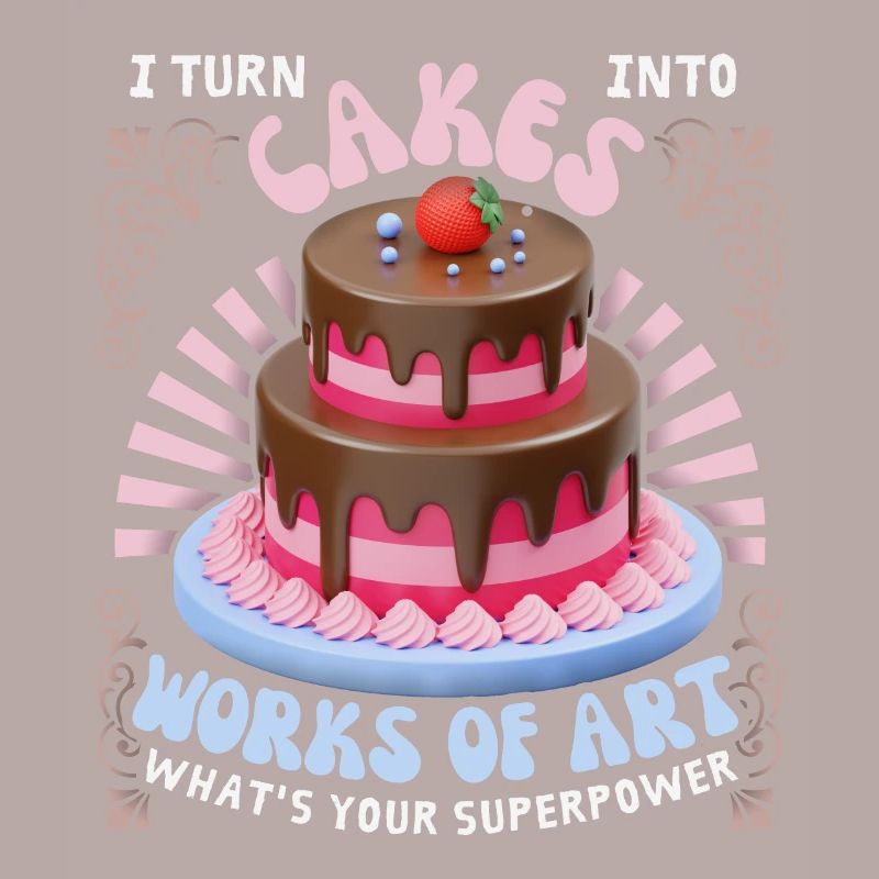 Bake cake, cake, baker, funny saying