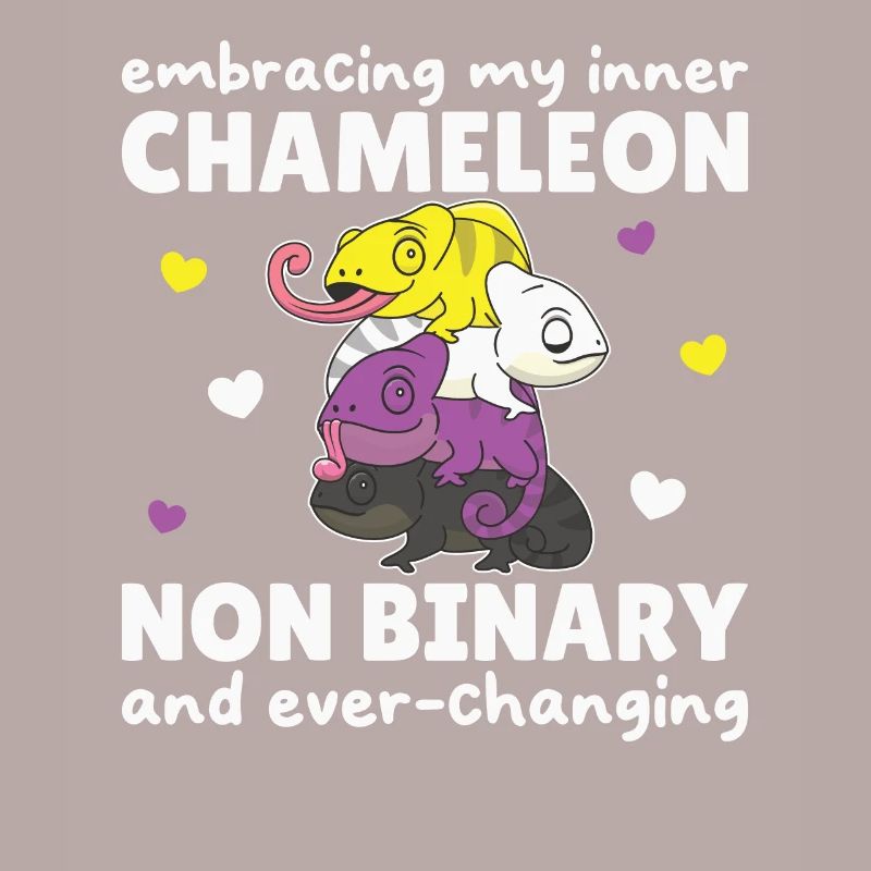 Nonbinary Chameleon Flag Pride LGBTQ Non Binary