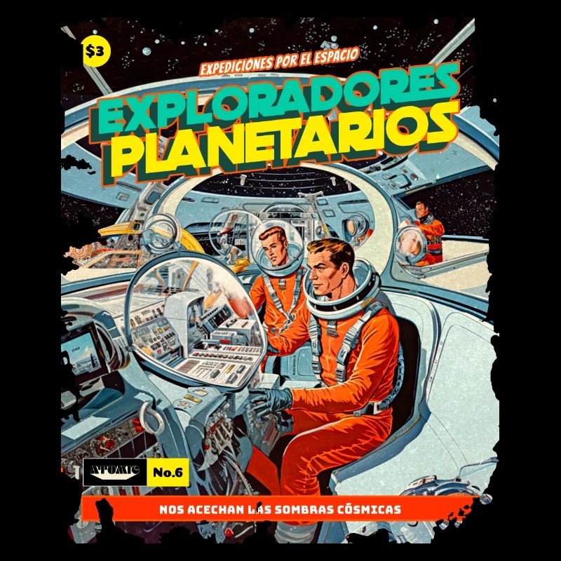 Comic, Comic Strip, 50s, Space Adventure