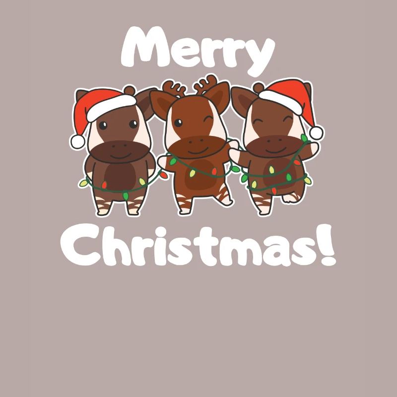 Okapi Christmas Winter Animals Okapi