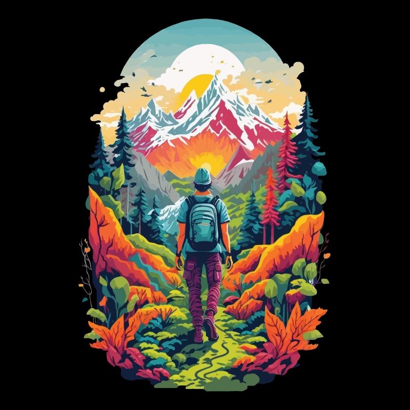 Esthétique de la montagne Randonnée Aventure dans la nature