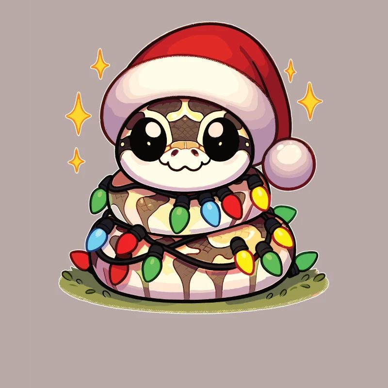 Santa Hat Christmas Fairy Lights Python