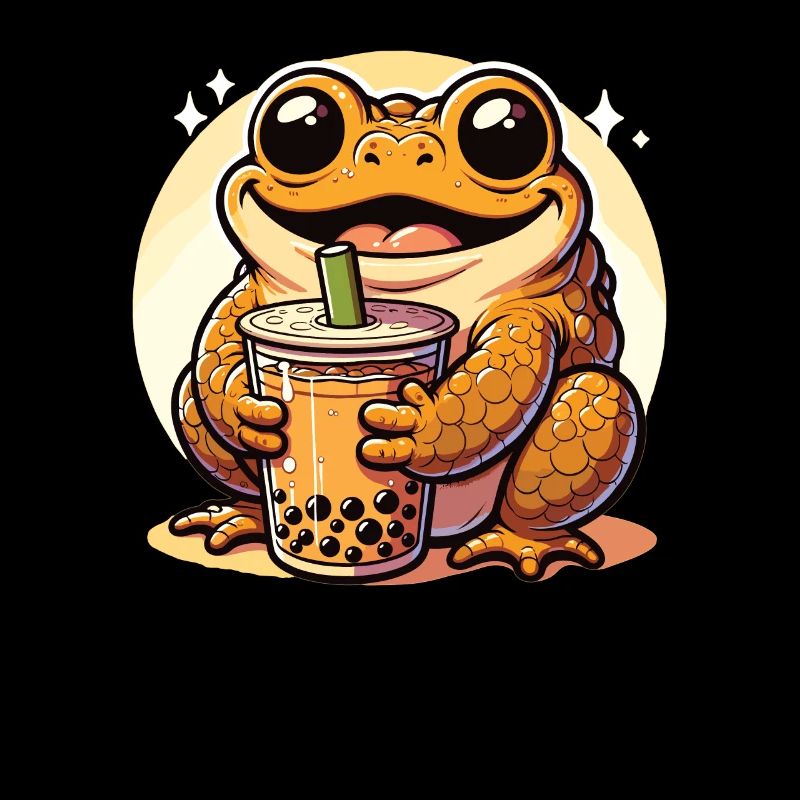 Crapauds kawaii Bubble Tea Boba Crapaud