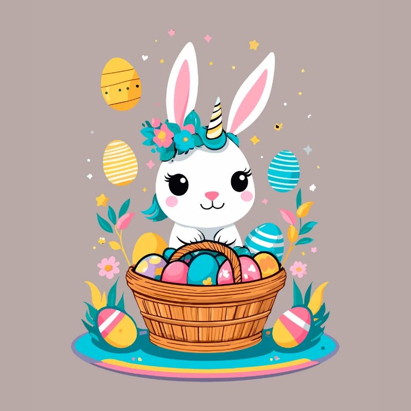 Funny Unicorn Easter Bunny Cute Easter Unicorn