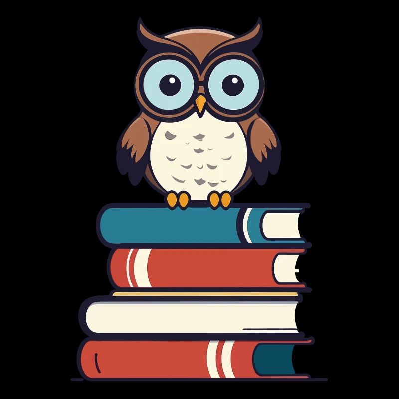 Books Owl Cute Book Illustration