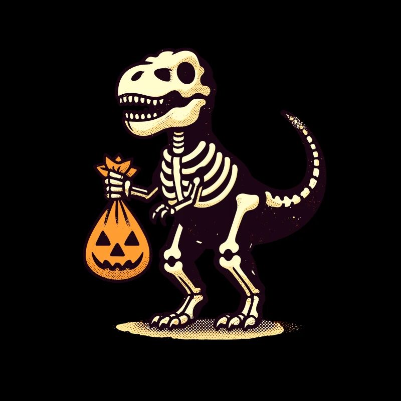 T Rex Dinosaurier Skelett Halloween Kostüm Deko