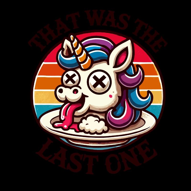Witziger Einhorn Spruch Dunkler Humor Lustiger