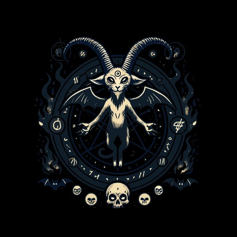 Creepy Devil Cat Dark Cats Invocation