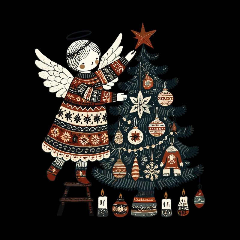 Ange de Noël en scandinave