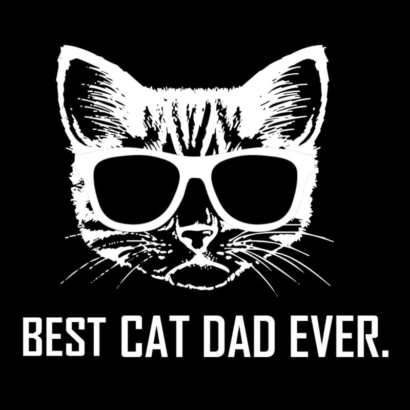 Best cat dad ever cat motif gift cat dad