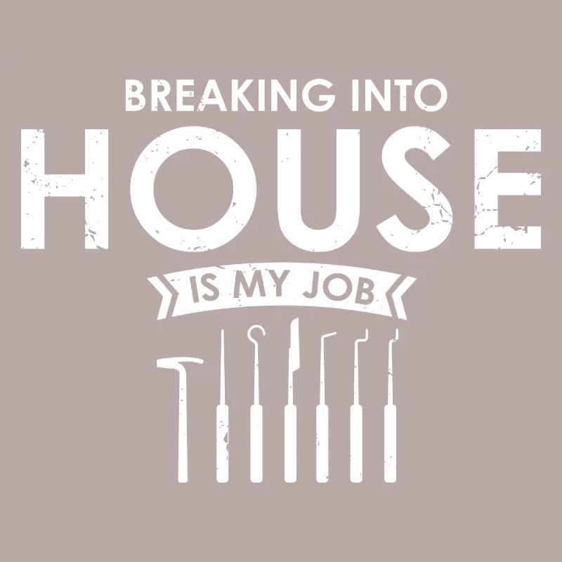 Burglar Locksmith Locking Technician Design