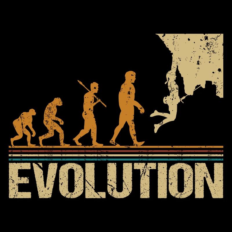 Evolution Escalade Drôle drôle pour les grimpeurs