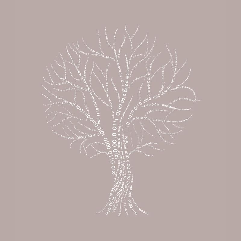 Binärer Baum Null Eins Code Geschenk Ast Zweig