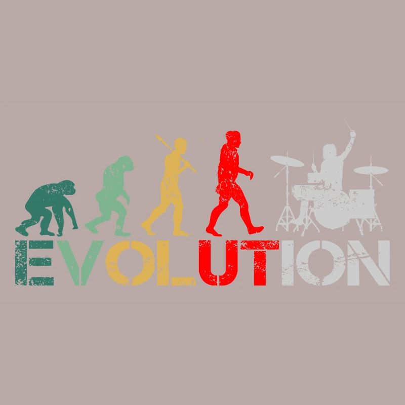 Batteur drummer Evolution Retro