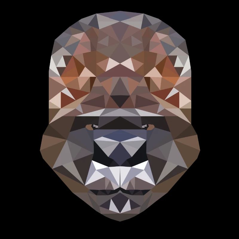 Polygon Design avec un gorille - Polygonal, Poly