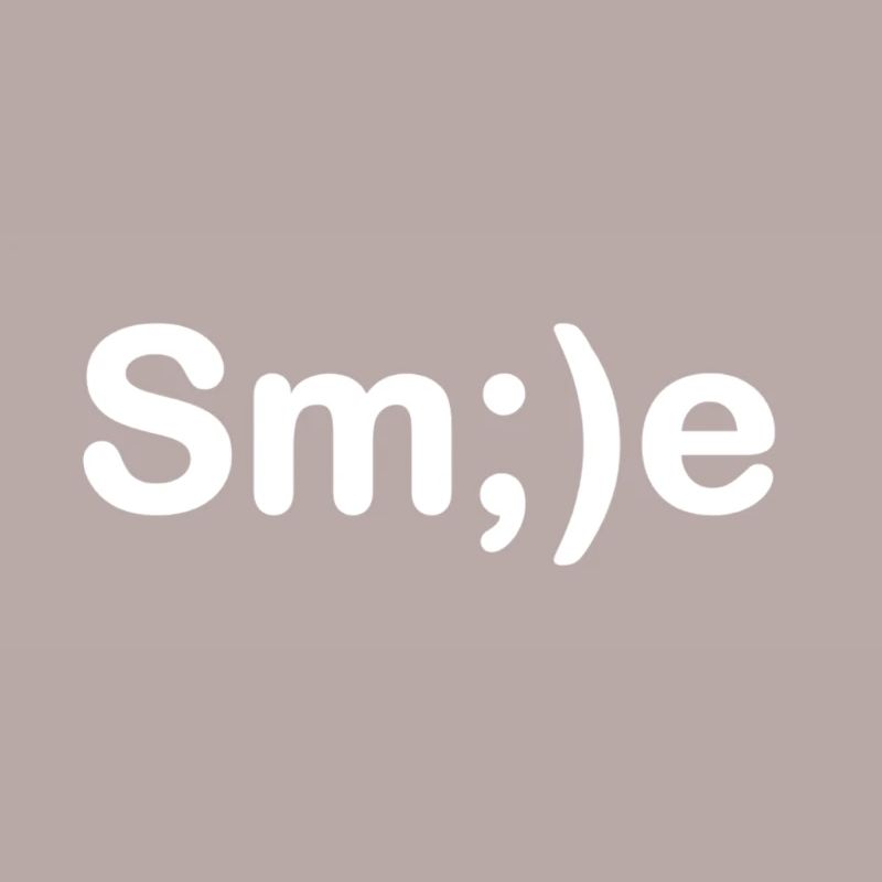 smile face logo creative;)