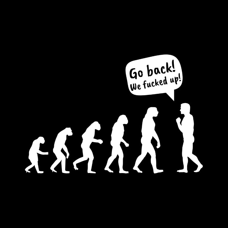 Tee-shirt rigolo sport d'évolution