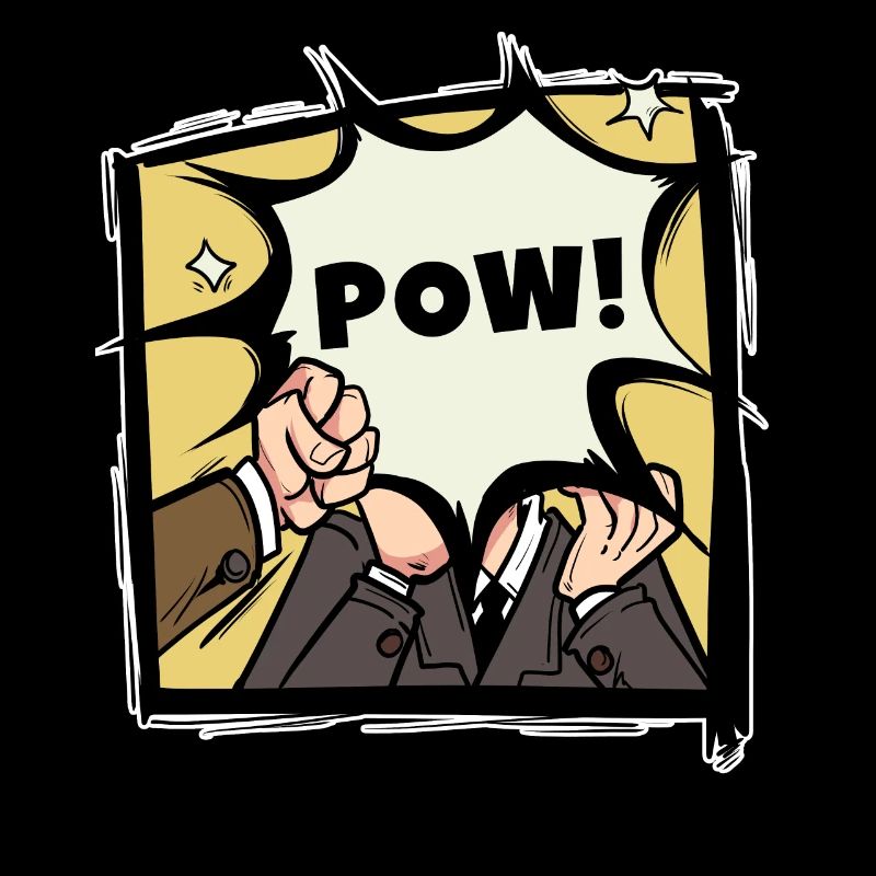 Pow Comic Buch Schlag Cartoon Sprechblase Geschenk