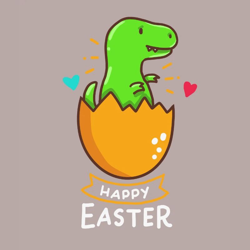 T-Rex - Easter - Happy Easter - Gift - Easter Egg
