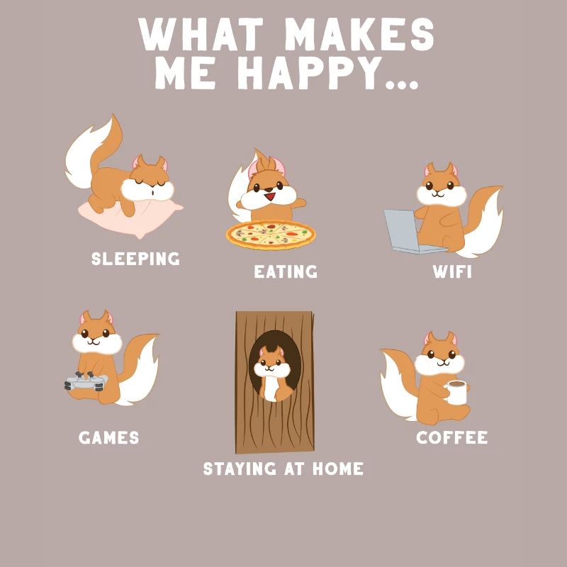 Eichhörnchen - Introvert - Eichkätzchen - Geschenk