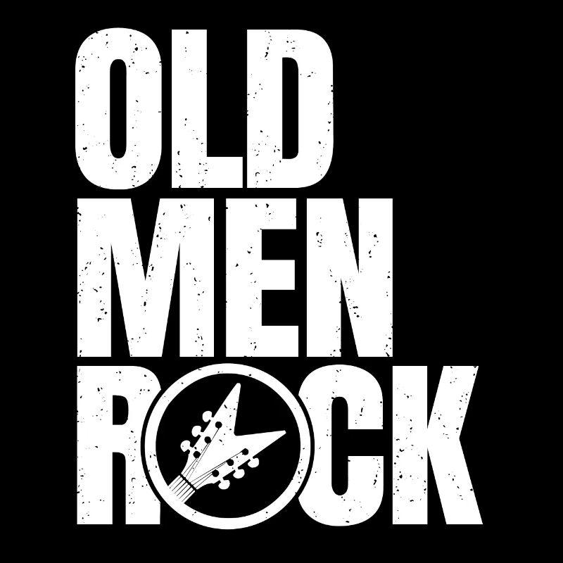 Old Men Rock Geschenk Rocker