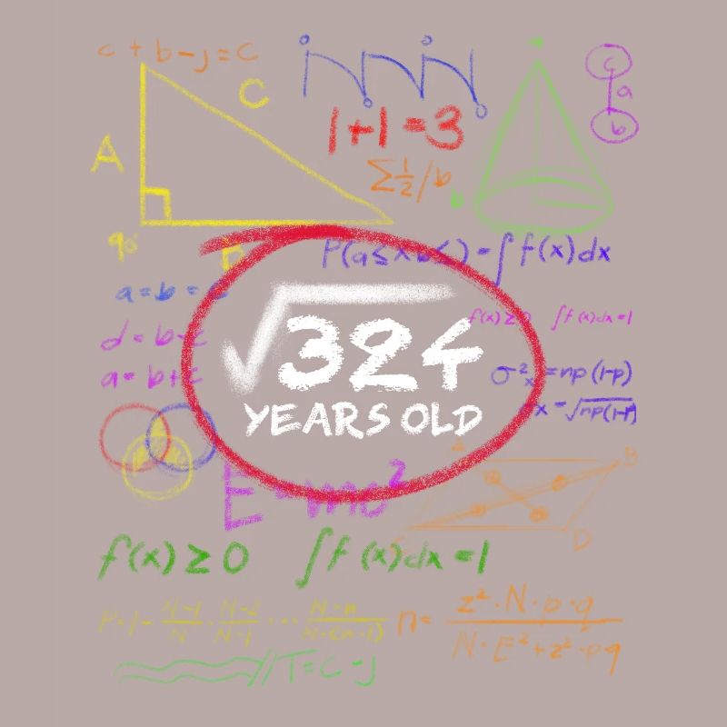 18th Birthday Math Root Calculation Nerd